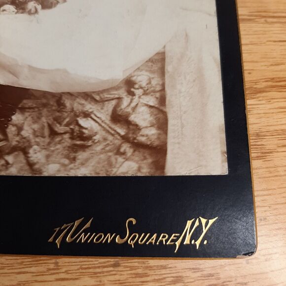 Cabinet Card Photo Young Alice Fox Gerster NYC Union Square George G. Rockwood - Picture 6 of 10